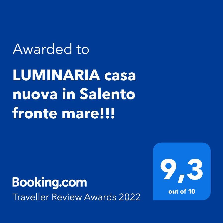הוילה סנט'איזידורו "Luminaria" Casa Nuova In Salento Fronte Mare!!! מראה חיצוני תמונה